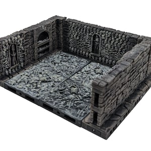 Starter per piastrelle magnetizzate preverniciate di espansione della cripta per Dungeons and Dragons, giochi da tavolo, Pathfinder, Age of Sigmar, D&D