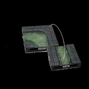 Sewers Set Magnetized Prepainted Tiles Starter for Dungeons and Dragons, Gaming Table, Pathfinder, Age of Sigmar, D&D image 7