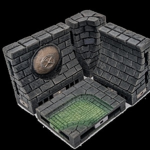Sewers Set Magnetized Prepainted Tiles Starter for Dungeons and Dragons, Gaming Table, Pathfinder, Age of Sigmar, D&D image 5