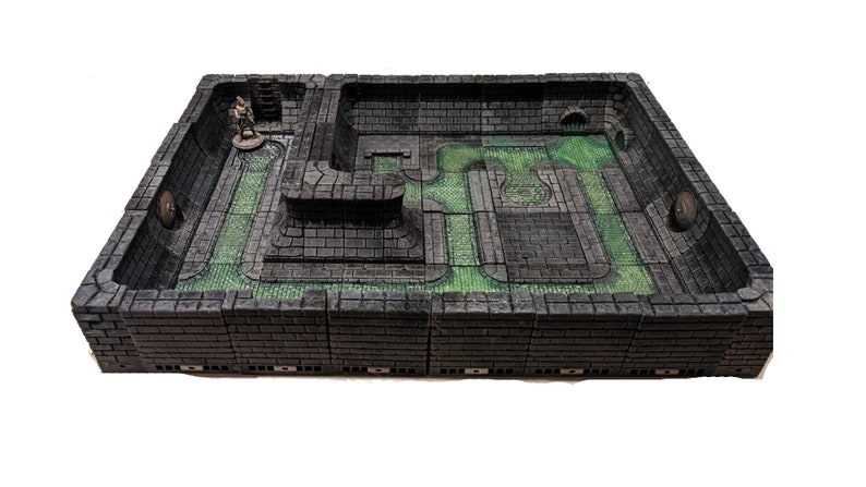 Sewers Set Magnetized Prepainted Tiles Starter for Dungeons and Dragons, Gaming Table, Pathfinder, Age of Sigmar, D&D image 3