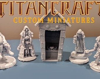 TITANCRAFT Custom Resin Miniature Printing Service - DnD Miniature - Dungeons and Dragons - RPG Miniatures - TTRPG - Wargaming