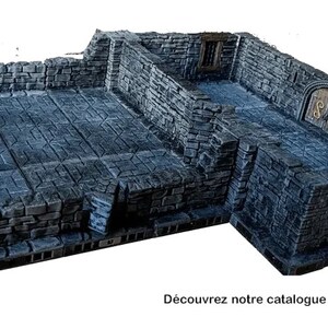 Prepainted Dungeon Set Magnetized Tiles, 28mm, Dungeons and Dragons, tabletop games, Pathfinder, Age of Sigmar, D&D image 2