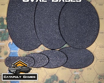 Oval Bases for Warhammer 40k, Age of Sigmar, Necromunda, D&D, Tabletop Wargames