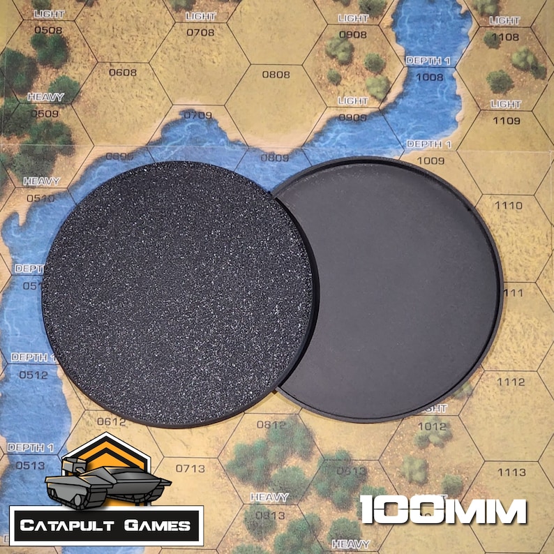 Round Bases for Warhammer 40k, Age of Sigmar, Necromunda, D&D, Tabletop Wargames 100mm