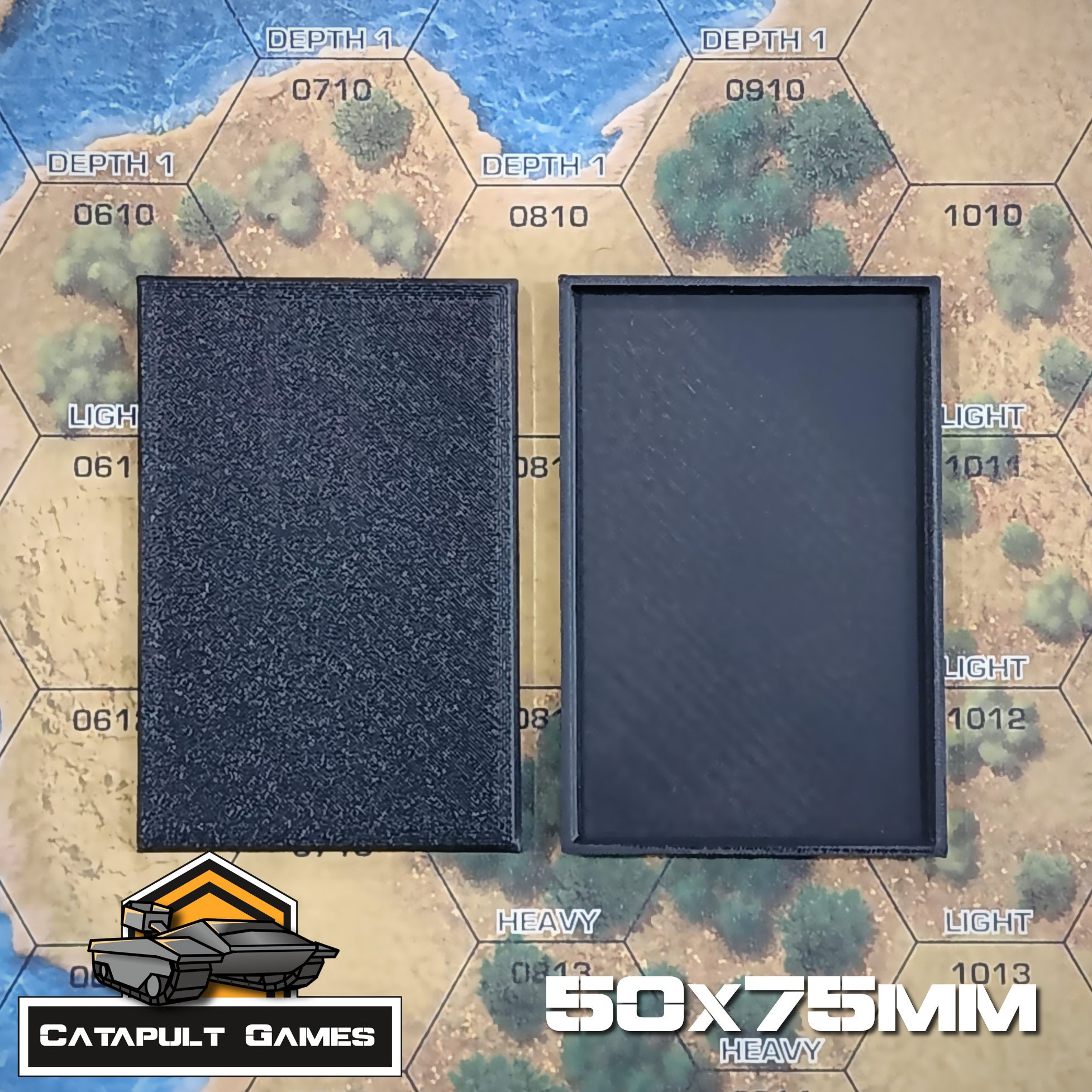 Lot De 25 Bases Rectangulaires 25 X 75 Mm Pour Wargaming & Warhammer 40k - En PLA