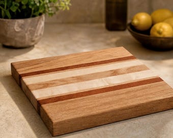 Elegant cutting board - oak, maple, mahogany