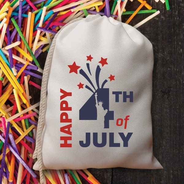 Happy 4th Of July Favor Bags-Independence Day Favor-Patriotic Day-Memorial Day For July 4th-Mini Goodie Bag-Gift Bags For American