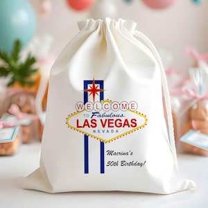 Kit para la resaca de Las Vegas - Bolsa de muselina para despedida de soltera - Minibolsita personalizada - Bolsa para despedida de soltera - Bolsas para el kit de resaca navideña - Kit de recuperación