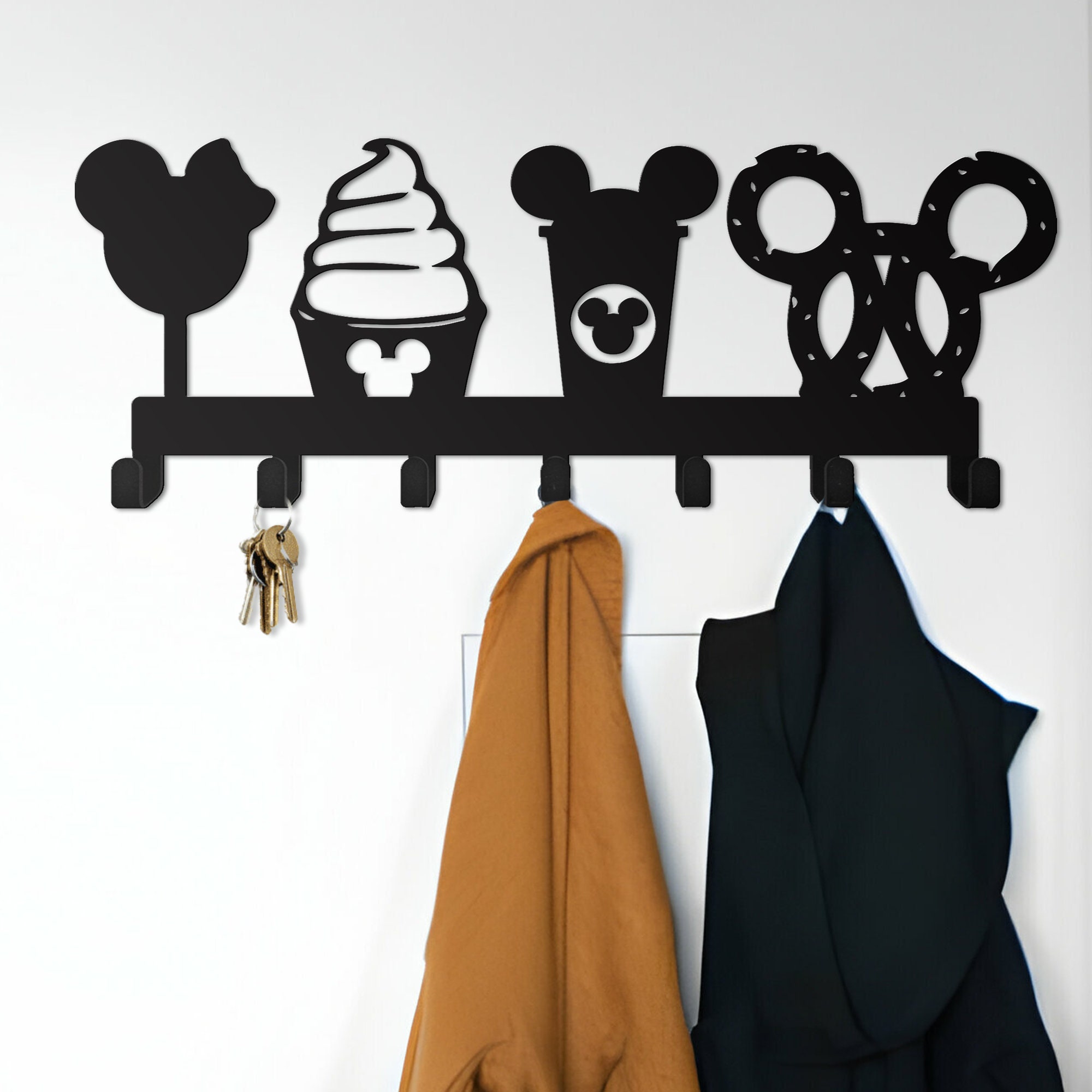 Cute Mickey and Minnie KeyHolder - Mickey Ice Cream Key Holder