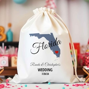 Bomboniere per matrimonio a destinazione - Bomboniere personalizzate per matrimonio in Florida - Bomboniere per matrimonio in spiaggia - Sacchetti per bomboniere di Buon Natale - Sacchetti per feste di primavera