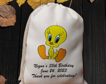 Personalized 35th Birthday Party Favor Bags-children's Gift For Bags-Bachelorette Bags-Goodbye Birthday Bag-Thanks For Celebrating Party