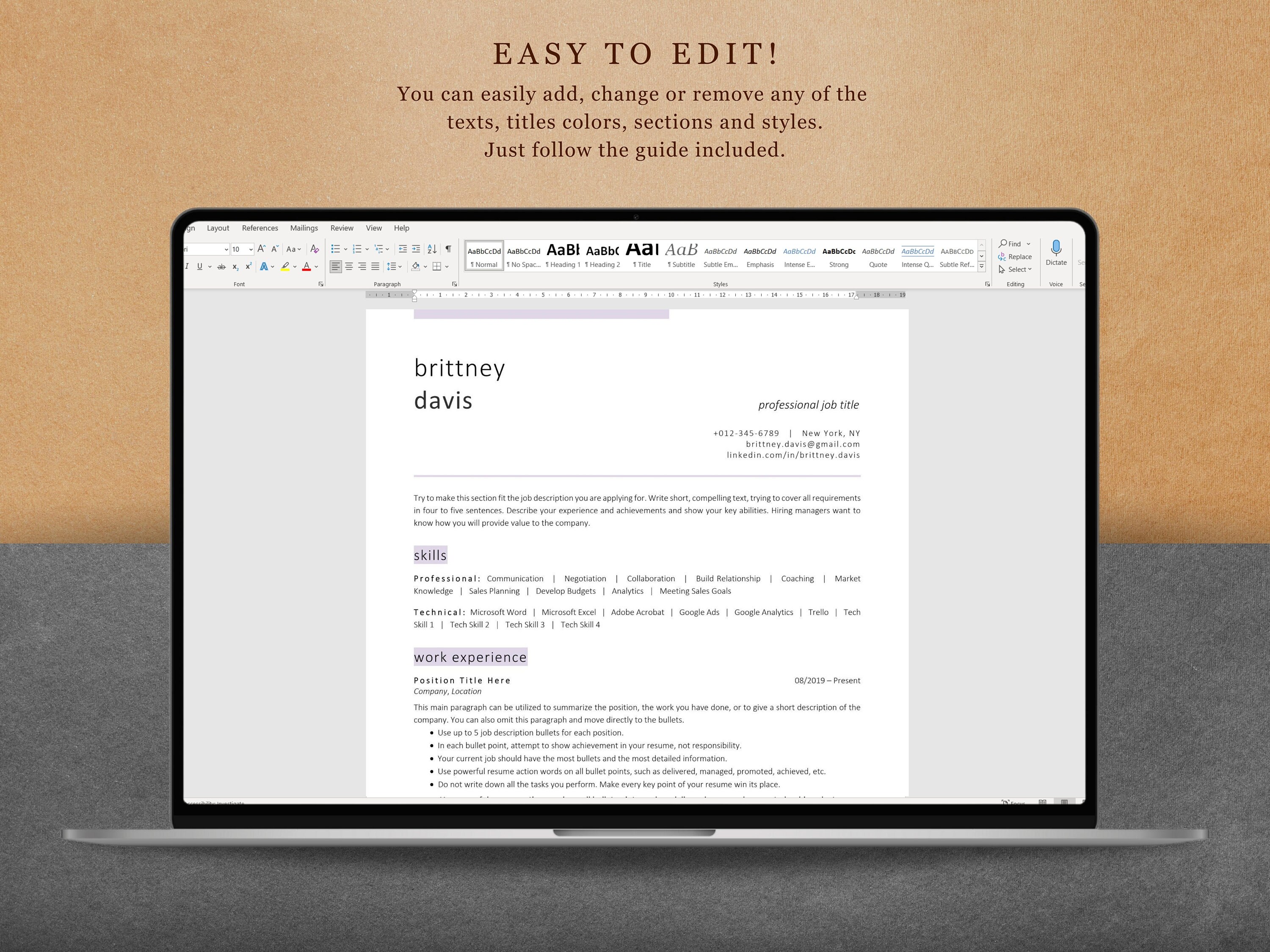 ATS Resume Template Google Docs, ATS Friendly Resume Template Word