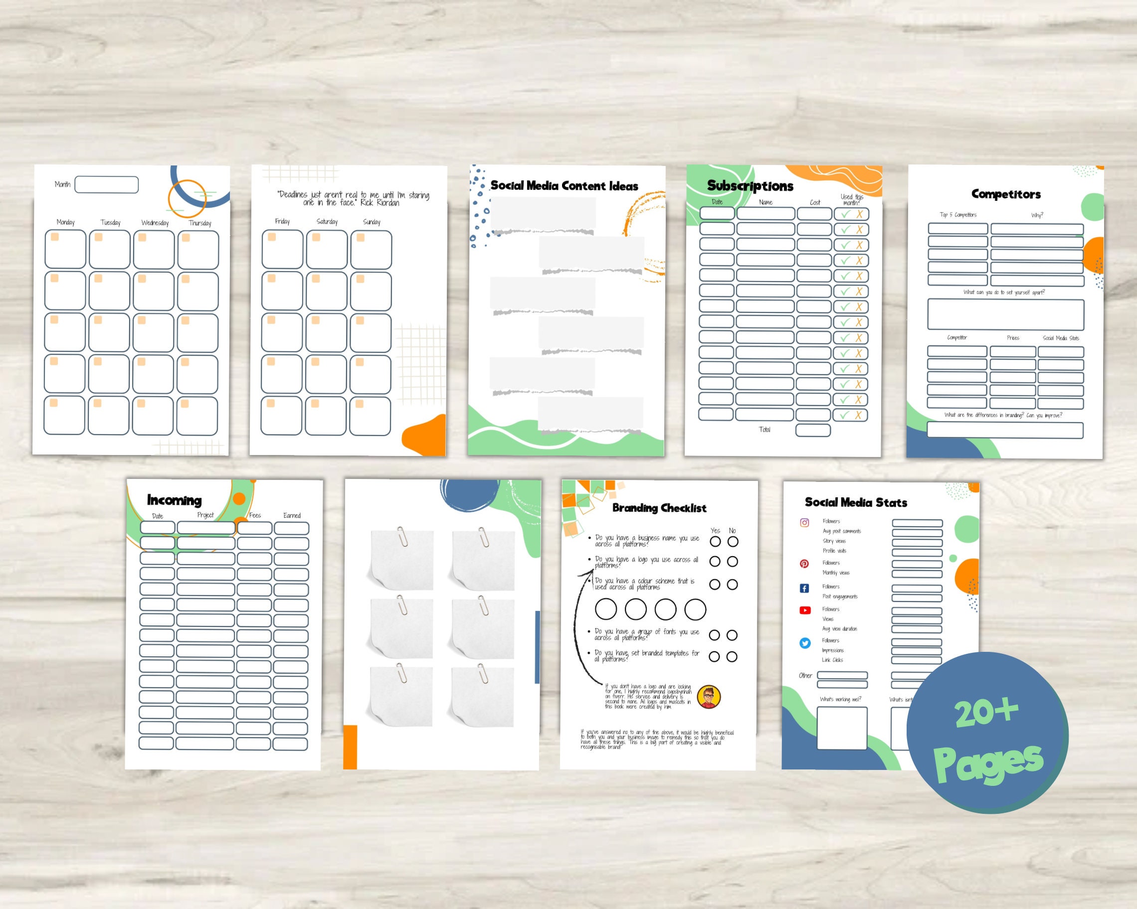 Printable Side Hustle Tracker | Side Hustle Planner | Entrepreneur ...