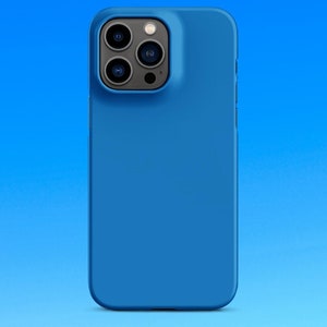 Premium Pure Blue | Aesthetic Phone Case | iPhone 16 Pro Max | Phone Case | Tough Case