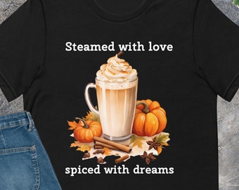 Pumpkin Spice Latte Tee: Cute Fall Coffee Shirt (Unisex)