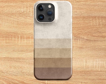 Retro Stripes iPhone Case: Earth Tone Vintage Style