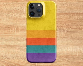 Retro iPhone Case: Bold Stripe Design (Matte or Gloss, Multiple Models)