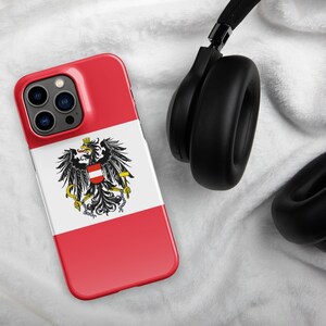 Austria Flag | Aesthetic Phone Case | iPhone 16 Pro Max | Patriotic Phone Case | Tough Case