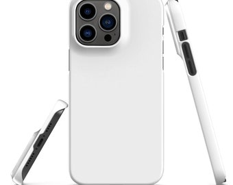 Funda premium blanca pura / estética para iPhone 17 Pro Max / funda resistente