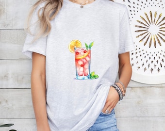 Sea Breeze Graphic Shirt - Cool Cocktail Design, Unisex