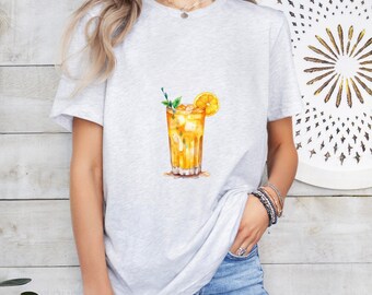 Screwdriver Cocktail T-Shirt: Casual Bar Graphic (Unisex Sizes)