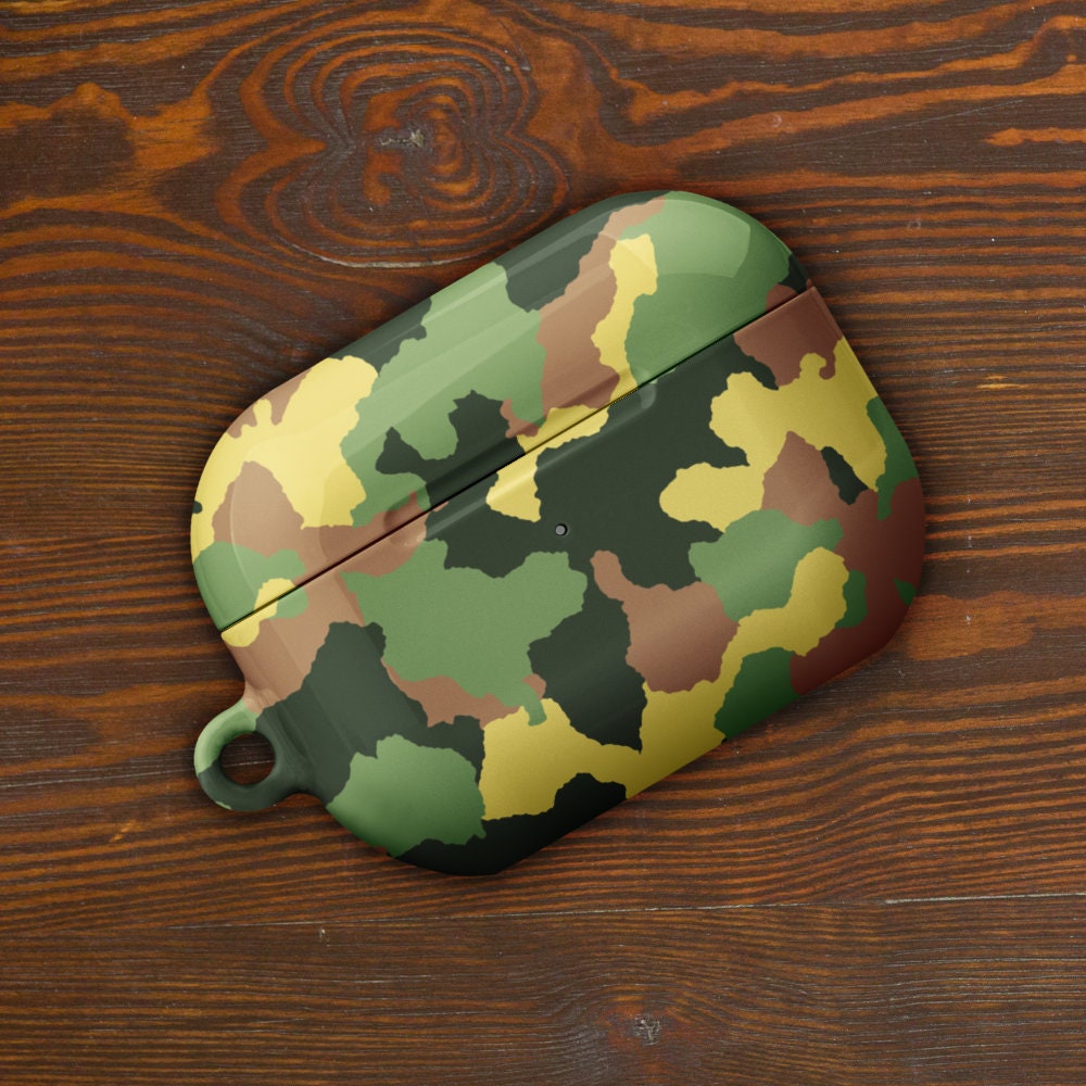 Military Camouflage Custom Airpods Pro Case Tough Airpods Case