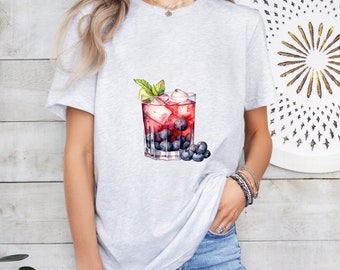 Old Glory Cocktail Shirt: Minimalist Bar Style (Bachelor Party Tee)