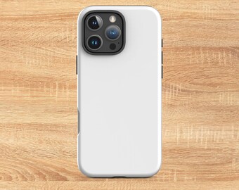 Pure White Tough iPhone Case - Slim, Impact Resistant MagSafe