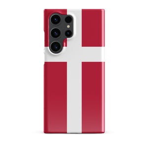 Denmark Flag Samsung Galaxy Phone Case for Samsung S24 and Samsung S23 for Patriots