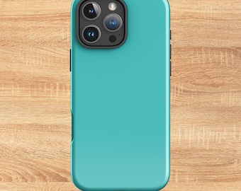 Turquoise iPhone Case: Tough Dual Layer, MagSafe Compatible