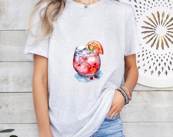 Spritzer Cocktail Graphic Tee: Light and Airy Bar Shirt