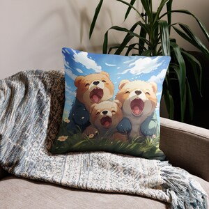 Tres cachorros / Almohada de anime / Almohada kawaii / Almohada decorativa / Almohada decorativa