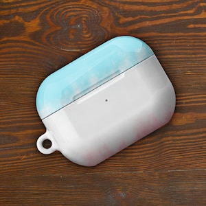Pink White Blue Custom AirPods Pro Case | Tough AirPods Case
