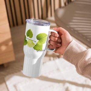 Linden Herbal Tea Travel Mug: Stainless Steel, 25 oz