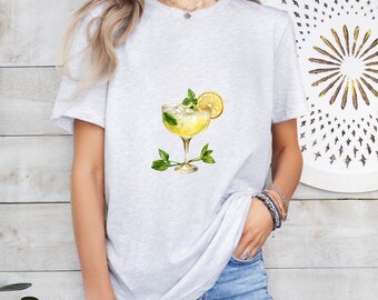 South Side Cocktail Shirt: Simple Bar Design - Unisex Tee