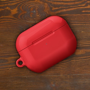 Puur rode custom AirPods Pro-hoes | Stevige AirPods-hoes