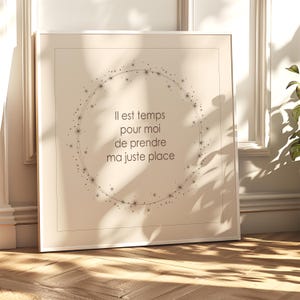 Empowerment and confidence digital print, inspirational wall art for personal growth, mantra, mindfulness, personal development, decoration