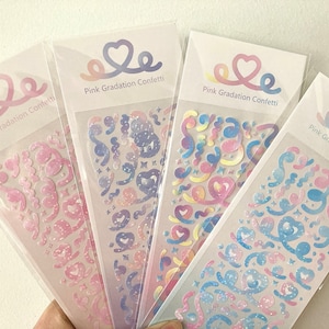 Feuille d'autocollants K-pop Polco Deco | Ruban scintillant | 1 pièce | Imperméable | Journal, toploader, agenda, autocollant pour téléphone
