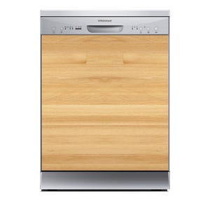 Dishwasher Magnet Cover  Kitchen Decoration  Dishwasher wrap  Waterproof  Easy to Install  Easy to Remove | Wood FW250