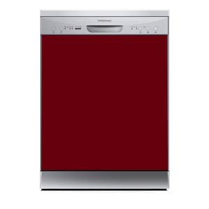 Dishwasher Magnet Cover  Kitchen Decoration  Dishwasher wrap  Waterproof  Easy to Install  Easy to Remove | Blood Red 026