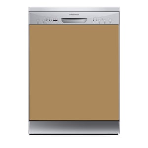 Dishwasher Magnet Cover  Kitchen Decoration  Dishwasher wrap  Waterproof  Easy to Install  Easy to Remove | Middle Brown 081