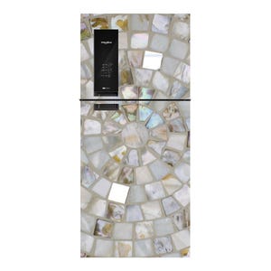 Fridge Wrap Refrigerator Wrap Vinyl French Door Side by Side Top Bottom Door Decorative Fridge Decal Self Adhesive Kitchen Decor - CR5