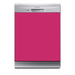 Dishwasher Magnet Cover  Kitchen Decoration  Dishwasher wrap  Waterproof  Easy to Install  Easy to Remove | Strong Pink 041