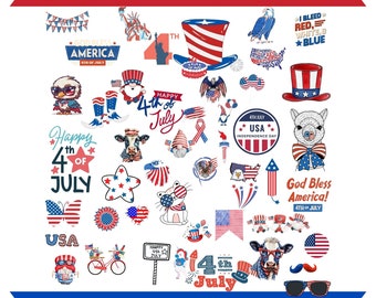 4th of July SVG Bundle, July 4th SVG, Fourth of July svg, America svg, USA Flag svg, Patriotic, Independence Day Shopping, Instant Download