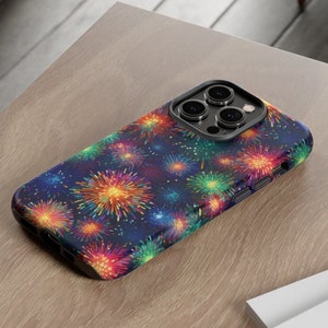 Fireworks Phone Case | Tough, Rugged | iPhone 16 15 14 13 12 Pro Max Xs 8 Plus, Samsung Galaxy S24 S23 S22 S21 Plus Ultra, Google Pixel 7 6