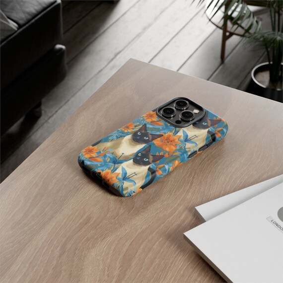 Siamese Cat Phone Case | Tough, Rugged | iPhone 16 15 14 13