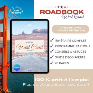 Roadbook USA – Carnet de route PDF pour road trip Ouest Américain | Itinéraire, budget, conseils & cartes – Voyage clé en main