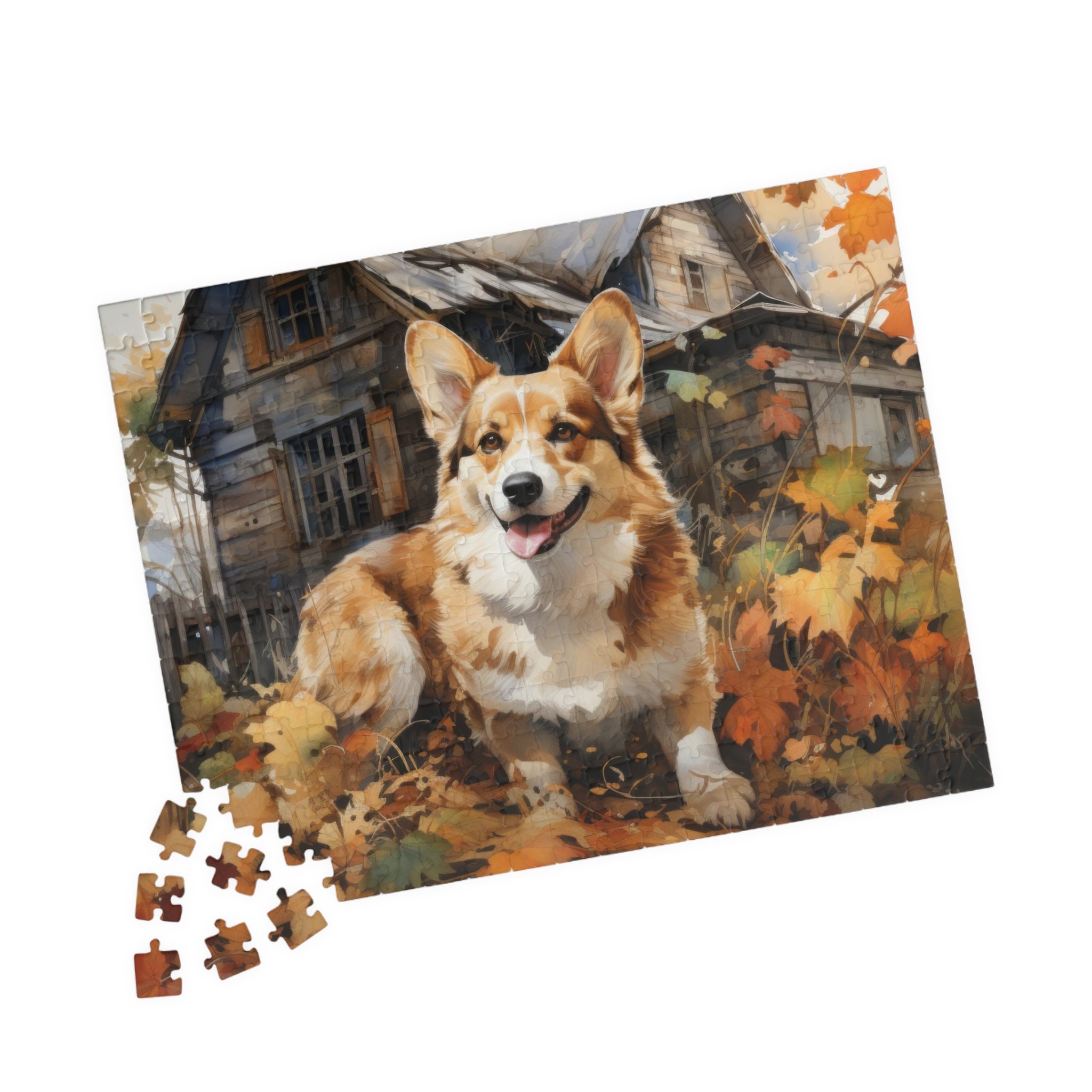 Corgi Jigsaw Puzzle - Floral 110 pcs Corgi Jigsaw Puzzle - Floral 110 pcs