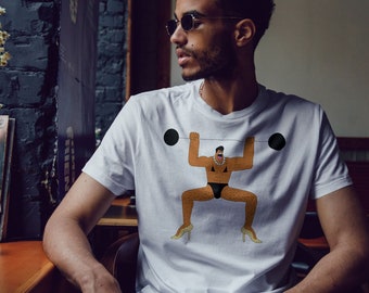 Flex Your Uniqueness: Hilarious Bodybuilder T-Shirt by Wänema Design