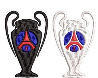 PSG Paris Saint-Germain champion Embroidery  - Instant Download | DST, PES, Jef, Exp,Vp3, Emb